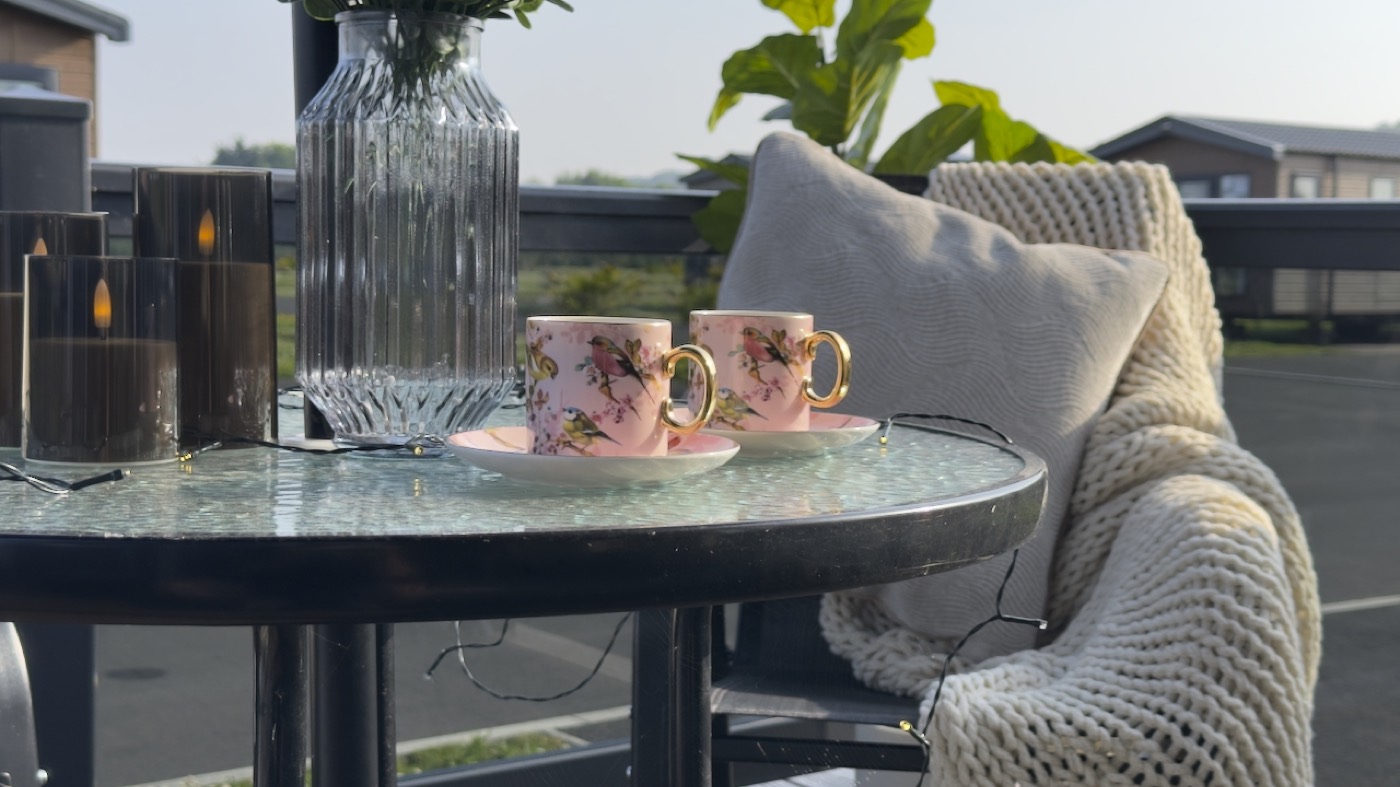 A corner of the decking